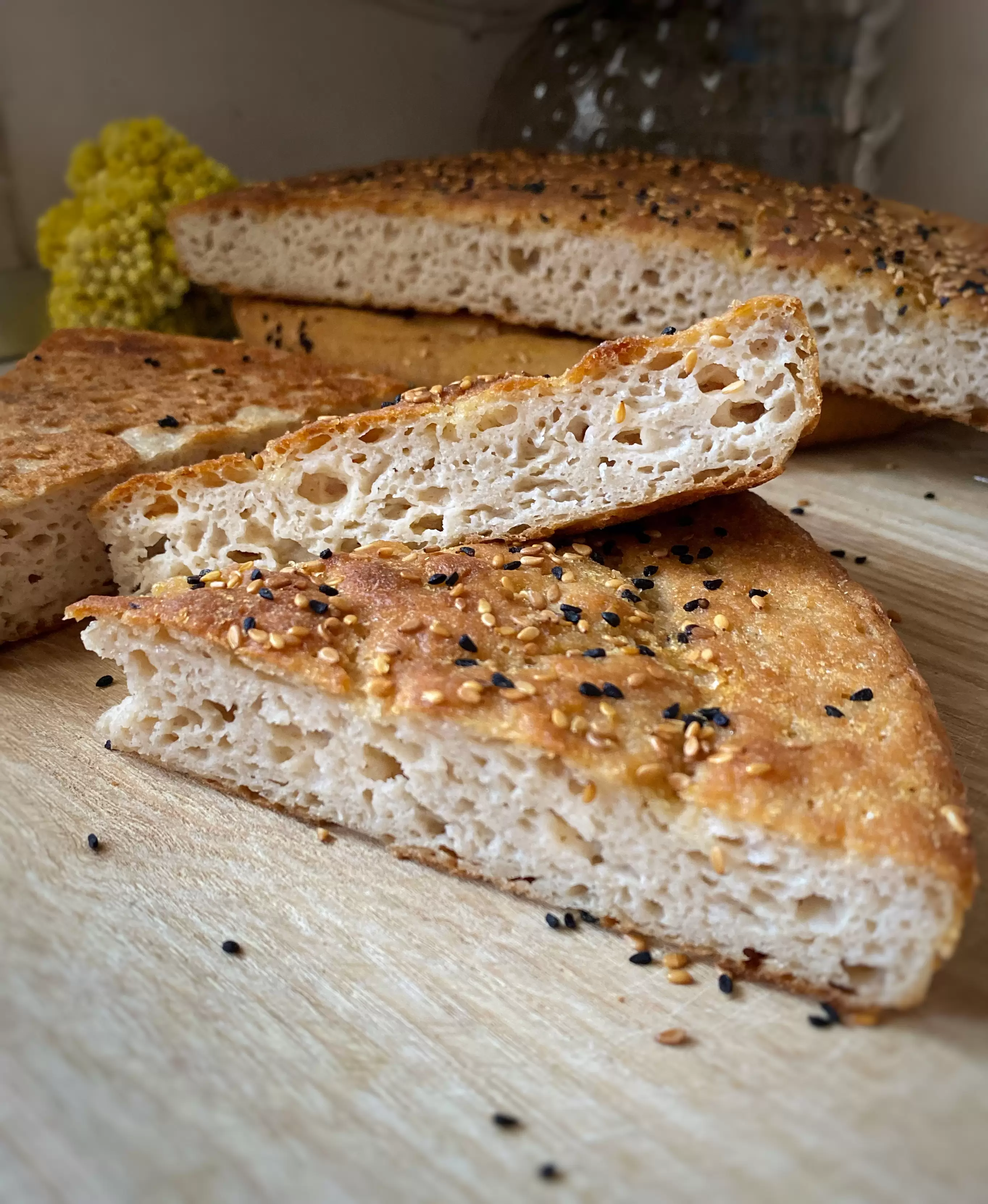 Glutensiz Ekşi Mayalı Vegan Ramazan Pidesi